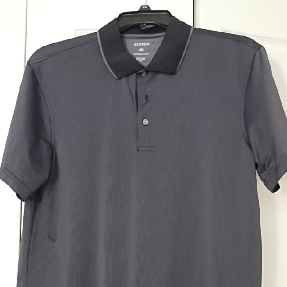George Men's Charcoal Polo Shirt